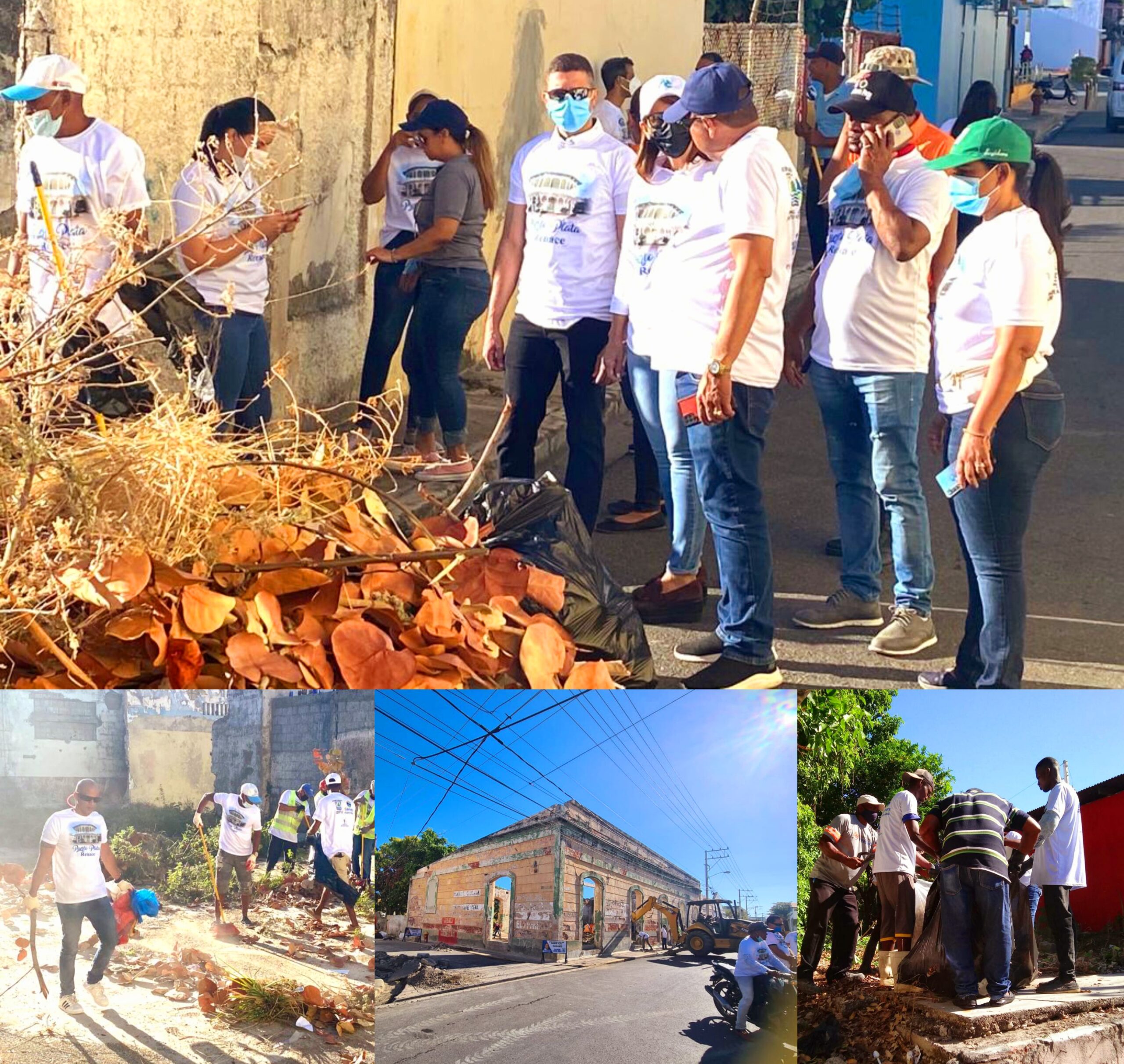 Realizan jornada de limpieza para acondicionar Centro Histórico de Puerto Plata